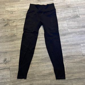 black seamless PINK leggings